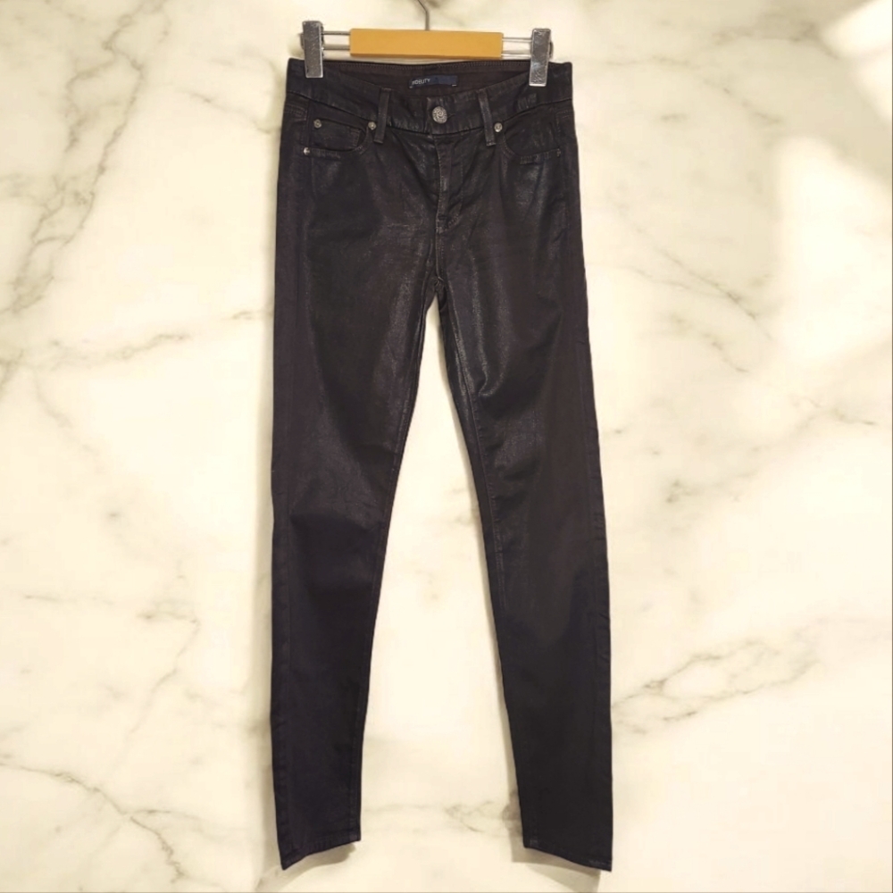 FIDELITY Brown Leatherteen Skinny Jeans- 27 - Picture 2 of 7